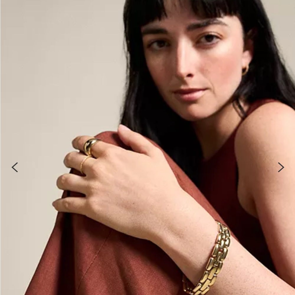 Fossil Arden Watch Links Gold Tone Stainless Steel Women's Chain Bracelet